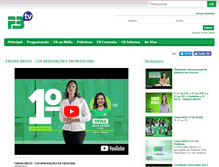 Tablet Screenshot of fbtv.com.br